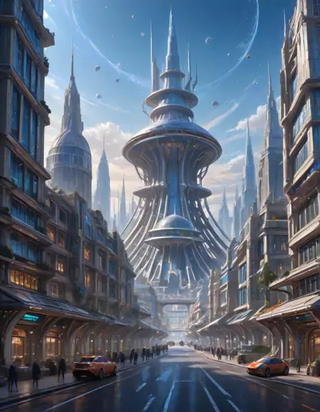 Futuristic city I "classic"