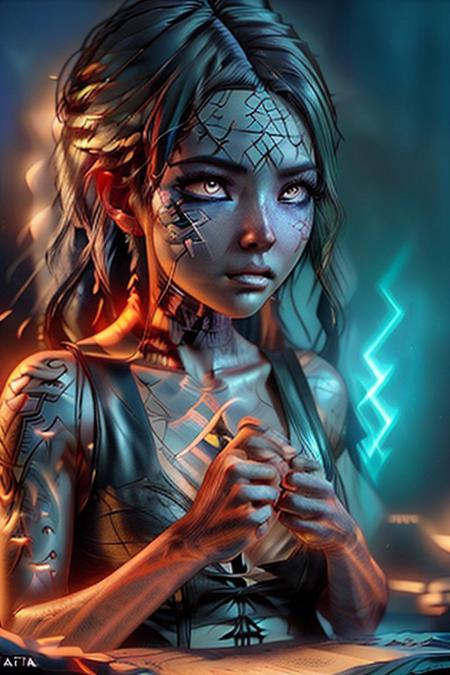 {{Cute|Kawaii|realistic||} anime style|comics style|professional photograph|fine art comics style digital painting}, glowing __color__ ether {rune|} tattoos, __random_waifu_xl__
__test2_location__<lora:aetherglow3_flux-000002:1>