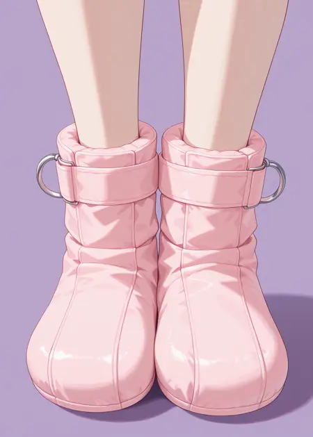Safety Mittens & Restraining Booties / 医療用安全ミトン - 院拘束ブーツ (ABDL/BDSM) [Illustrious]