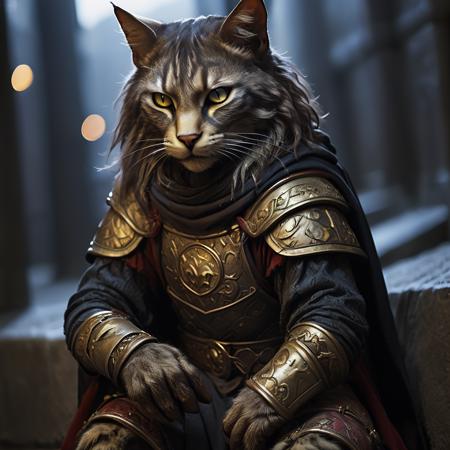 highly detailed analog photo of tabaxi, 

solo, looking at viewer, sitting, belt, black cloak, yellow eyes, climbing wall, gloves, blurry, blurry background, realistic:1.3, medieval alley, 32k, intricate details, depth of field, ((night)),


masterpiece, best quality:1.1, 

depth of field:1.1, 
(analog photography:1.2),
dark:1.3,
(shadow play:1.4),



