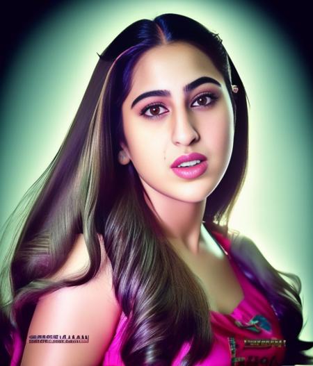 (SaraAliKhan) , [art by Alfred Eisenstaedt,art by Phil Koch::19], photograph, Tedious Remarkable hefty Woman, Macanese hair, Cel shaded, cyberdelic, film grain, Polaroid, F/14, Lomography, High quality, unreal engine,  <lora:SaraAliKhanSD1.5:1>