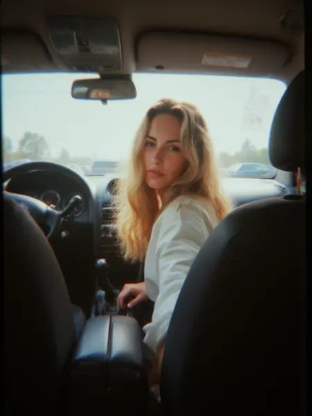 Hot Girl In Her Car Flux LoRA