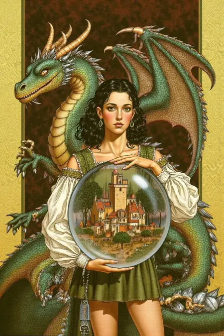 Swords and Dragons: Retro Fantasy Illustration Style