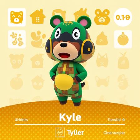 Animal Crossing Amiibo Card Template (Flux) V1
