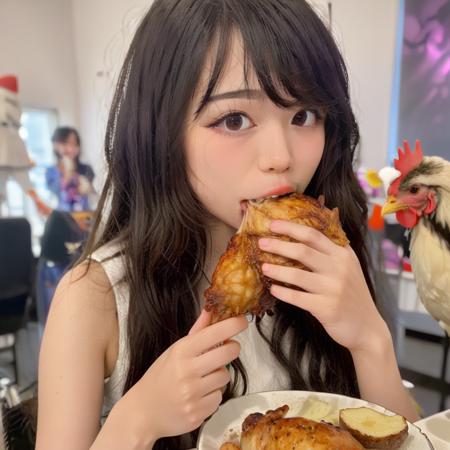 Eating something with both hands v1.0