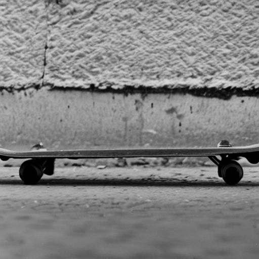 bw_kiev a black and white photo of a person on a skateboard