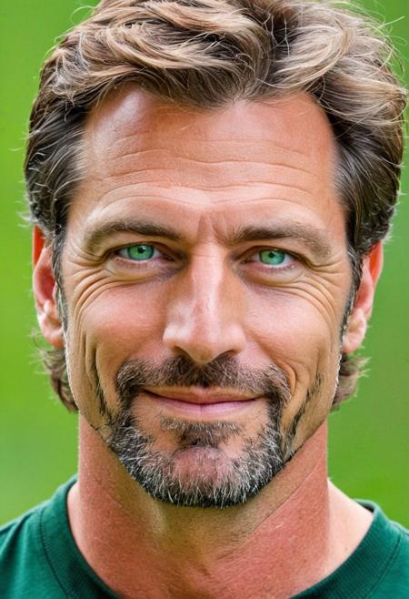 man, male, AndrwTggrt, face shot, 42 years old, looking at viewer, handsome, beautiful, attractive,  green eyes, brown hair