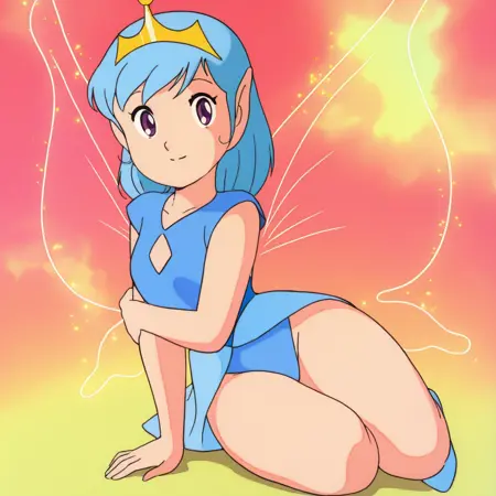 変身したアプリコット姫(ボスコアドベンチャー,1986)/Fairy princess Apricot(Bosco Adventure)