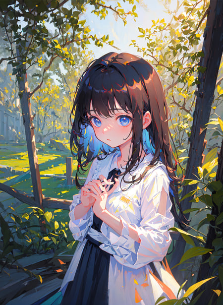 (masterpiece,best quality:1.4),ultra-detailed,illustration,
(solo,1girl,loli:1.2),
Bright, Outdoor, Rural,