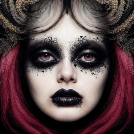a hyper detailed art painting, 
evocative subject, 
hidden eyes,
surreal themes, 
high contrast, 
vibrant colors,
minimalism, 
unsettling atmosphere, 
mortal undertones,