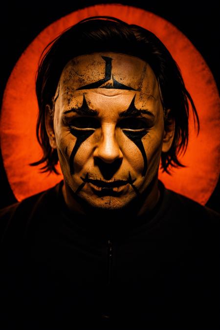 RAW photo, portrait of a man with knife, with a knife, (Michael Myers from movie Halloween), HWmakeup, (Halloween costume:1.1), autumn, Halloween, Halloween theme, Halloween colors, 8k uhd, dslr, soft lighting, high quality, film grain, Fujifilm XT3, (intricate details:0.9), (hdr, hyperdetailed:1.2), <lora:HWmakeup:0.5>