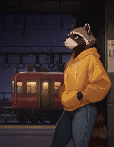 Tails Noir - Urban Pixels