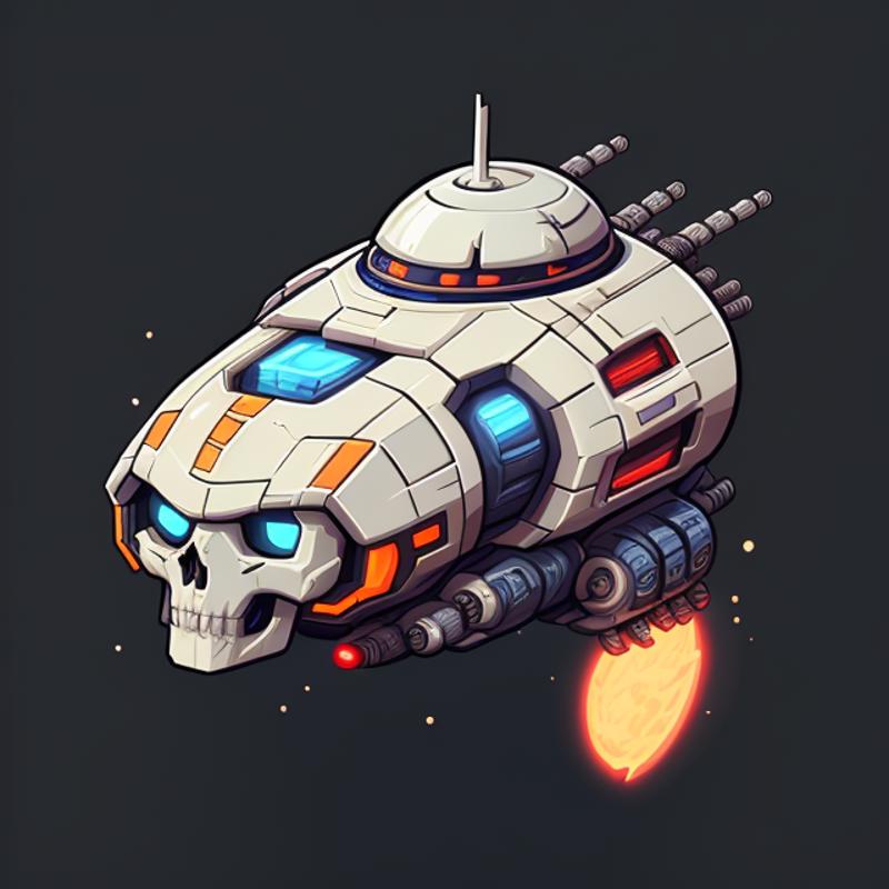 Cute Isometric Spaceships (SD 1.5) image by thriggle