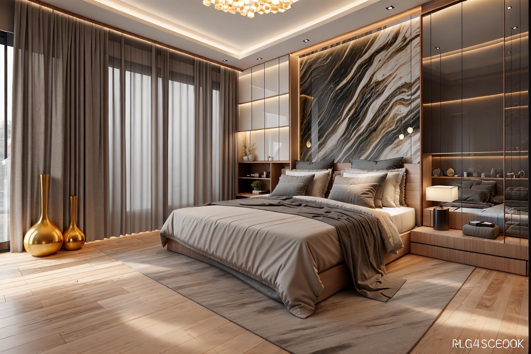 Modern luxury bedroom image by Hakhoa0901