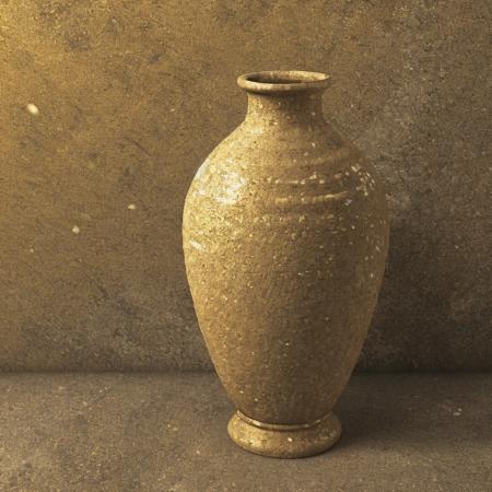 vase, pbr texture sandstoneold, simple background <lora:sandstoneold:0.8>