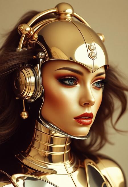 Avant-garde , 1970s futurism, chrome and gold