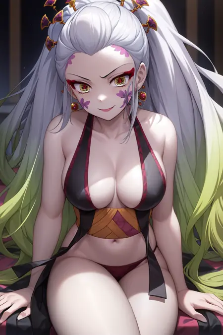 堕姫 - Daki Eyes Concept LORA. / Kimetsu No Yaiba - Demon Slayer 鬼滅の刃 / Inpaint.