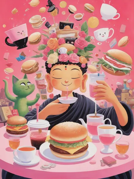 Fresh Ideas@Frésid Yas Buddha Burger_SDXL