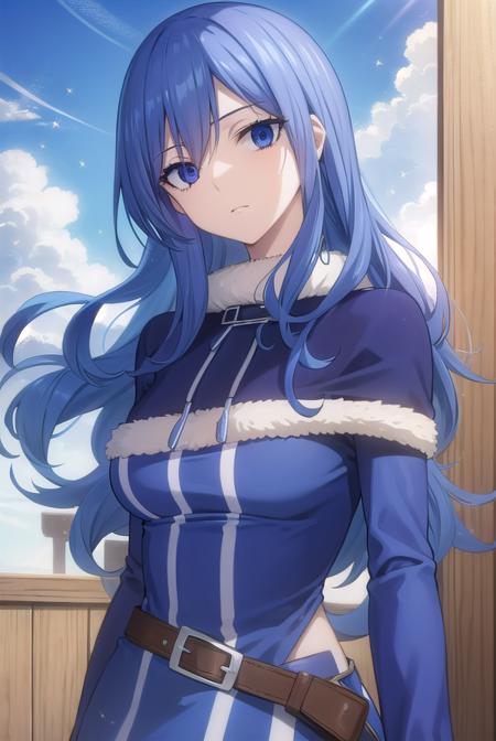 juvialockser, <lora:juvia lockser s7-lora-nochekaiser:1>,
juvia lockser, long hair, blue eyes, blue hair, wavy hair, hair between eyes,
BREAK hat, dress, belt, fur trim, fur hat, capelet, blue dress, long sleeves,
BREAK outdoors, nature, forest, sky, clouds, sun,
BREAK looking at viewer, (cowboy shot:1.5),
BREAK <lyco:GoodHands-beta2:1>, (masterpiece:1.2), best quality, high resolution, unity 8k wallpaper, (illustration:0.8), (beautiful detailed eyes:1.6), extremely detailed face, perfect lighting, extremely detailed CG, (perfect hands, perfect anatomy),