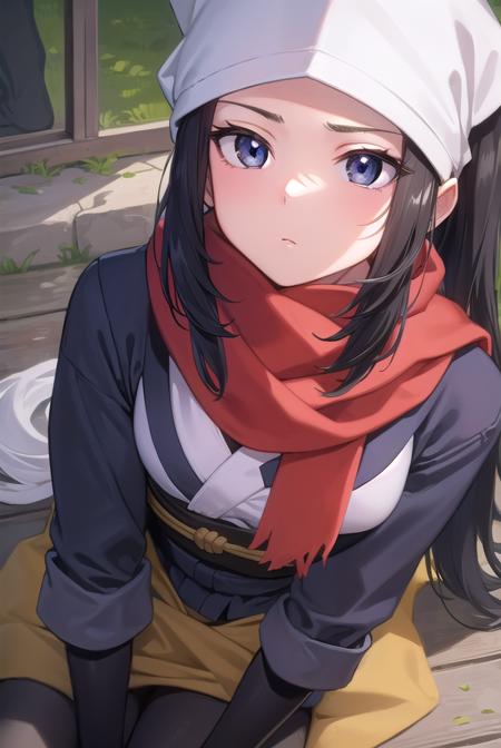 pokemonakari, <lora:pokemonakari-lora-nochekaiser:1>,
pokemonakari, black hair, (grey eyes:1.5), long hair, ponytail, sidelocks, (small breasts:1.2),
BREAK black pantyhose, black undershirt, brown footwear, head scarf, jacket, loose socks, pantyhose, red scarf, sash, scarf, shoes, socks, white headwear, white pantyhose,
BREAK looking at viewer, (full body:1.2), upper body,
BREAK outdoors, city, sky,
BREAK <lyco:GoodHands-beta2:1>, (masterpiece:1.2), best quality, high resolution, unity 8k wallpaper, (illustration:0.8), (beautiful detailed eyes:1.6), extremely detailed face, perfect lighting, extremely detailed CG, (perfect hands, perfect anatomy),