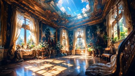 (wide shot, wide-angle lens,Panoramic:1.2),super vista, super wide AngleLow Angle shooting, super wide lens,
Rococo stylebare shouldersstrapless dresssunbeamsunlightmedium breasts,
curtainstreelight raysreflectionlong hairstairs
<lora:~Q?-mSSlu; Rococo style:1>