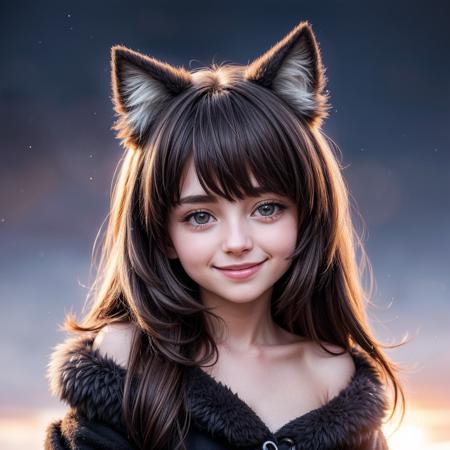 (cute pussy:1.2), furry, hairy body, (dynamic angle:1.1), (cute face:1.2), dark sky, winter, snow, (nighttime:1.2), photo of 20yo furry (girl:1.4), smile, volumetric light, (backlight:1.2), masterpiece, 8k, (best quality:1.3), (intricate details:1.1), subsurface scattering, <lora:add_detail:1>,