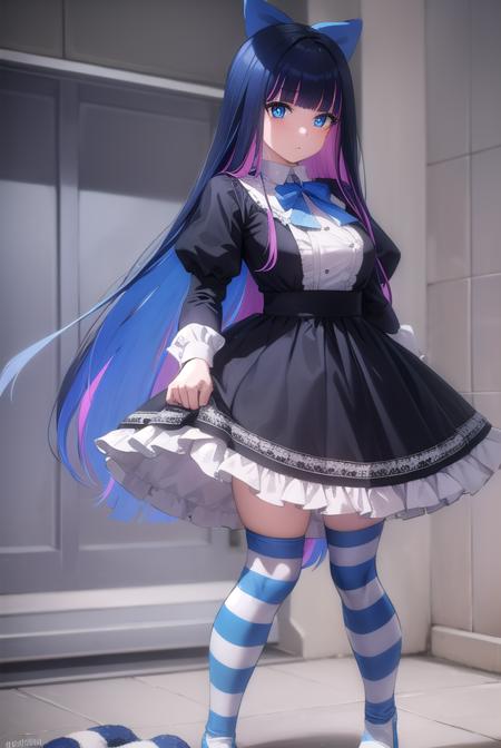 psgstocking, <lyco:psg stocking-lyco-nochekaiser:1>,
psg stocking, blue eyes, blue hair, colored inner hair, hair bow, long hair, multicolored hair, pink hair, two-tone hair, bangs, blunt bangs, (bright pupils:1.5),
brooch, striped, (striped thighhighs:1.2), thighhighs, dress, black dress, puffy sleeves, long sleeves, skirt, shirt, collared shirt, white shirt,
BREAK indoors, bed,
BREAK looking at viewer, (full body:1.5),
BREAK <lyco:GoodHands-beta2:1>, (masterpiece:1.2), best quality, high resolution, unity 8k wallpaper, (illustration:0.8), (beautiful detailed eyes:1.6), extremely detailed face, perfect lighting, extremely detailed CG, (perfect hands, perfect anatomy),