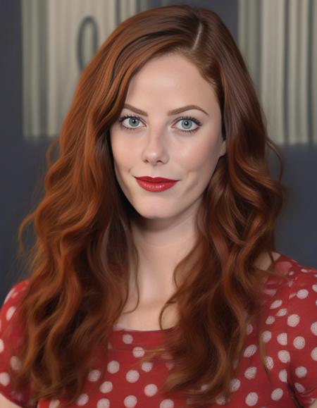 KayaScodelario,<lora:KayaScodelarioSDXL:1>,a realistic photo of a [very pretty 40 year old woman], with [long, wavy, redheads hair], wearing [Red lipstick], light makeup, looking [innocent, cute, flushed], light skin