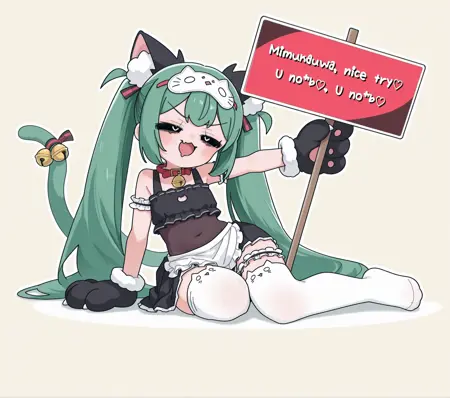 Mimukauwa Nice Try / みむかゥわナイストライ #39neko (Hatsune Miku) [Illustrious]