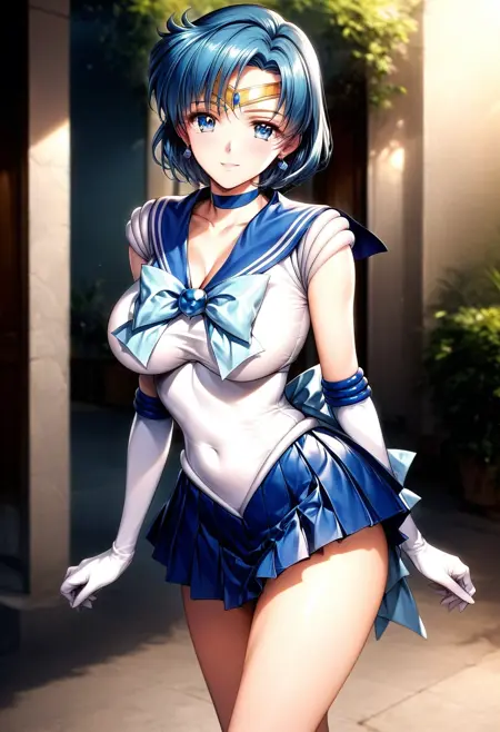 セーラーマーキュリー Sailor Mercury (Pretty Soldier Sailor Moon)_XL_Pony