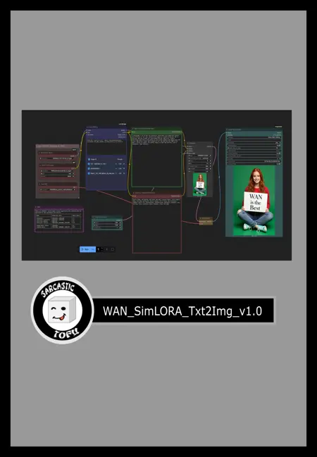 ComfyUI beginner friendly Text-to-Image WAN 2.1 GGUF Workflow (With LORAs) by SarcasticTOFU