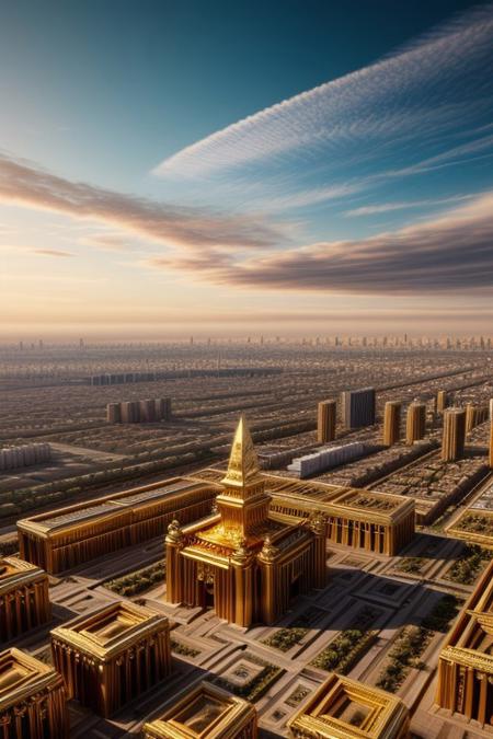one picture, colorful, golden decorations, big scifi future city, with a lot of nature, sun set.
score_9, score_8_up, score_7_up, score_6_up, score_5_up, score_4_up, UHD, 8K, masterpiece, detailed, ultra_high_resolution, lots of detail, palace, pyramid, gold,golden.