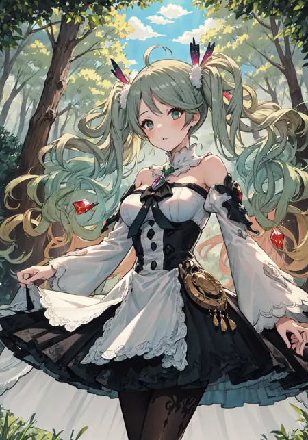 De La Fille from gbf | 碧蓝幻想 宝石姬 蕾‧芬耶
