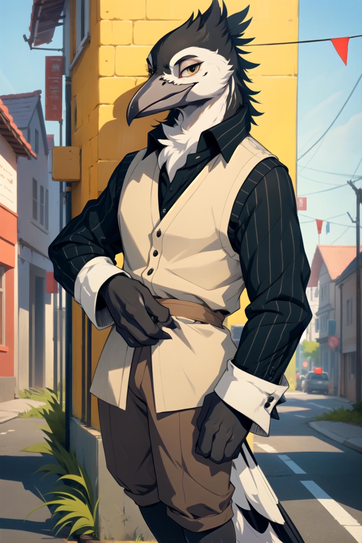 Anthro Birds LoRA image by Puffin