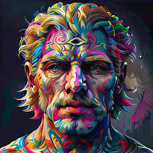 Psychedelic, Multi-Colored Style Art (1) image by NextMeal