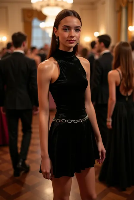 Sleeveless Velvet Dress