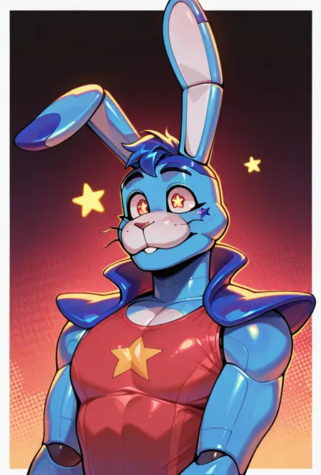 Glamrock Bonnie FNAF / Five Nights at Freddy's Security Breach Ruin Pony + illust + 1.5