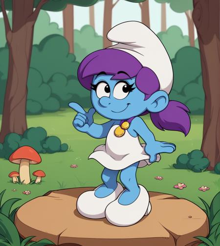 smurfette moxette brainy_smurf