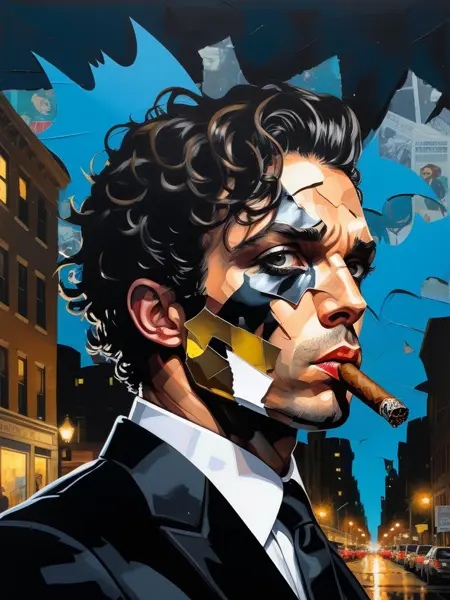 painting Visual Art XL by Happy Ai/11/Visual art/Pop art/Pop poster/collage/painting/illustration/视觉艺术/海报/绘画/絵画/그림/