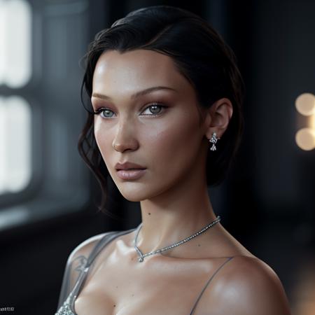 BellaHadid, masterpiece, best quality, highest quality, cinematic lighting, (volumetric lighting), extremely detailed CG unity 8k wallpaper, focused, 8k wallpaper, 4k wallpaper, extremely detailed, ultra realistic, photorealistic, sharp focus, absurdres, (HDR:1.2), (high contrast), photograph, detailed and intricate, instagram, portrait, highly detailed, digital painting, artstation, concept art, smooth, sharp focus, illustration, cinematic lighting, Style-Princess, <lora:BellaHadid:0.8>