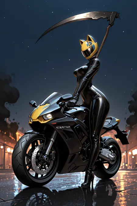 Celty Sturluson from Durarara!! Helmet / Head / No Head | Illustrious / NoobAI