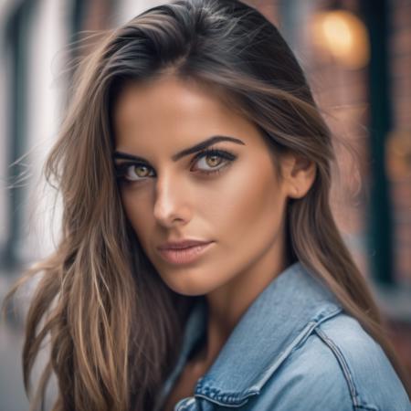 <lora:IzabelGoulart_xl_lora-000035:1> A half body Portrait of a beautiful woman, sexy stare, eye level, hi detail, sharp focus, perfect lighting, awesome, dslr, 4k high quality. extra detail, extra sharp, magical, perfect moment, natural skin, pores