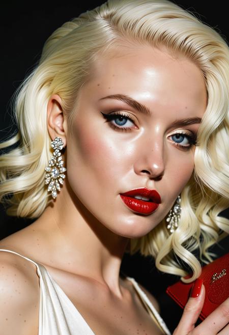 (Close up analogue photo) of a beautiful 25 years woman with (((pale albino skin:1.5)), ((white hair:1.5)),,perfect face, sexy pose, wearing Velvet gown, Statement earrings, Clutch purse, Stiletto heels, Glamorous curls hairstyle, Red lipstick, perfect eyes, detailed eyes, detailed iris, realistic skins absolute perfect tits, soft tits, natural tits, ,,low light, soft natural light, Rembrandt style light, Hasselblad DLSR camera, 200mm Zeiss lens, f/2.8, ,Sexy pose, erotic pose, exhibitionism ,The Great Barrier Reef in Australia with its vibrant coral and marine life