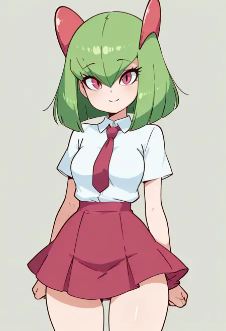 Kirilia: College Cutie (Kirlia Gijinka) | キルリア 擬人化 (Pokemon) [Illustrious]
