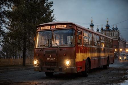 photo RAW,(gel40bo,(winter:1.3)(old Russia:1.2) landscape,black golden stripe bus on road in wooden village,sunrays,(bokeh:1.3) <lora:gelios40bokeh_v2:0.5> <lora:liaz677:0.75>, dusty atmospheric haze, high quality textures of materials, volumetric textures, coating textures, metal textures, (natural colors, correct white balance, color correction, dehaze,clarity)), masterpiece, award winning photography, natural light, perfect composition, high detail, hyper realistic,lens flare,Timeless Elegance, Classic Tones, Refined Lighting, depth of field,sharp focus, dark theme <lora:lowra_v10:0.06>