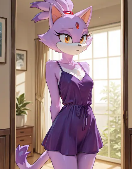 Blaze the Cat | Sonic (illustrious SDXL LoRA)