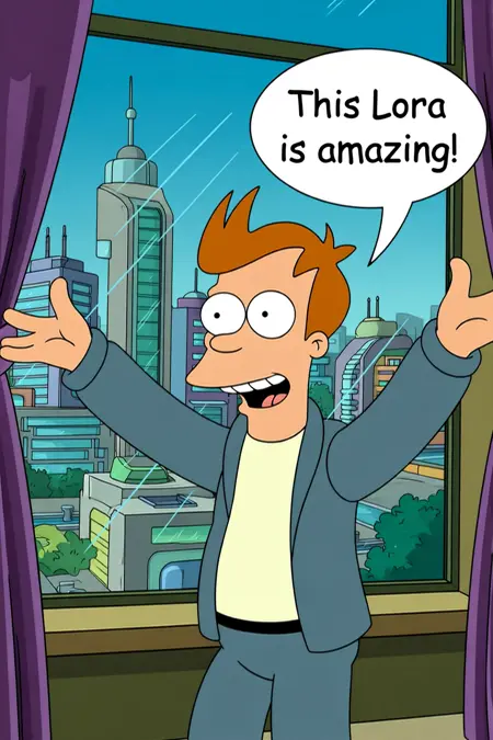 Futurama cartoon style