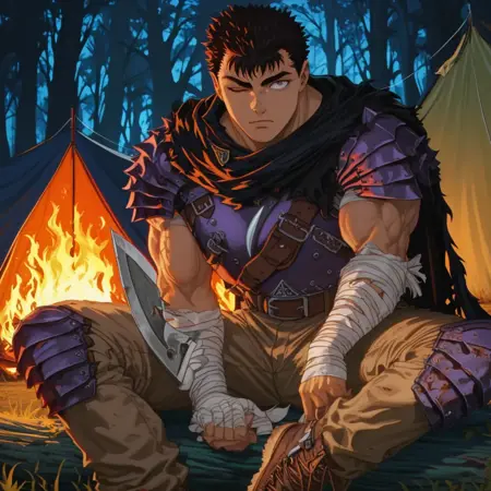 Gatsu (ガッツ, Gattsu/ Guts/Black Swordsman) from BERSERK 1997