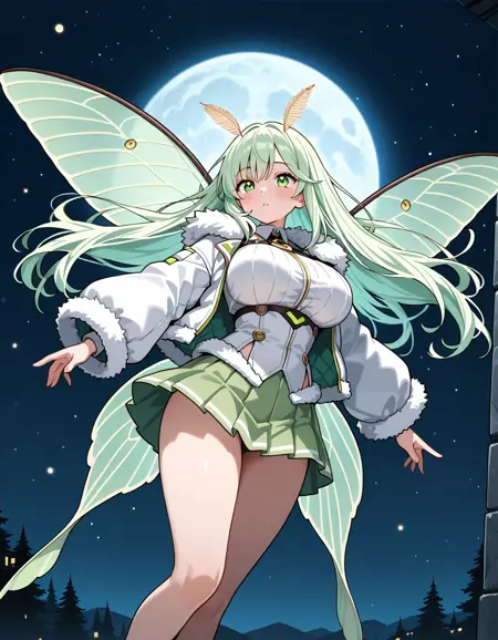 オオミズアオ | Luna Moth | Actias aliena