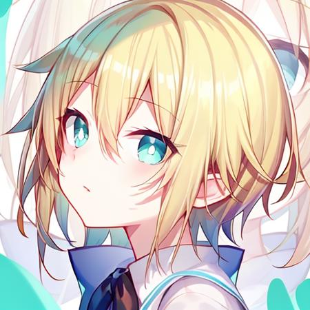 1boy,face,aqua eyes,blonde hair,white background<lora:QUAN-style-000007:1>